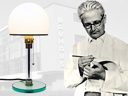 Wilhelm Wagenfeld - ontwerper van de WG24, WA24 en WG25 lampen