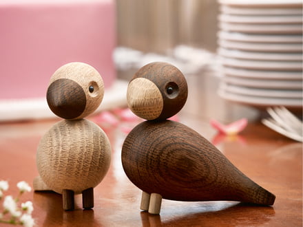 De Lovebirds van Kay Bojesen passen in elke interieurdecoratie