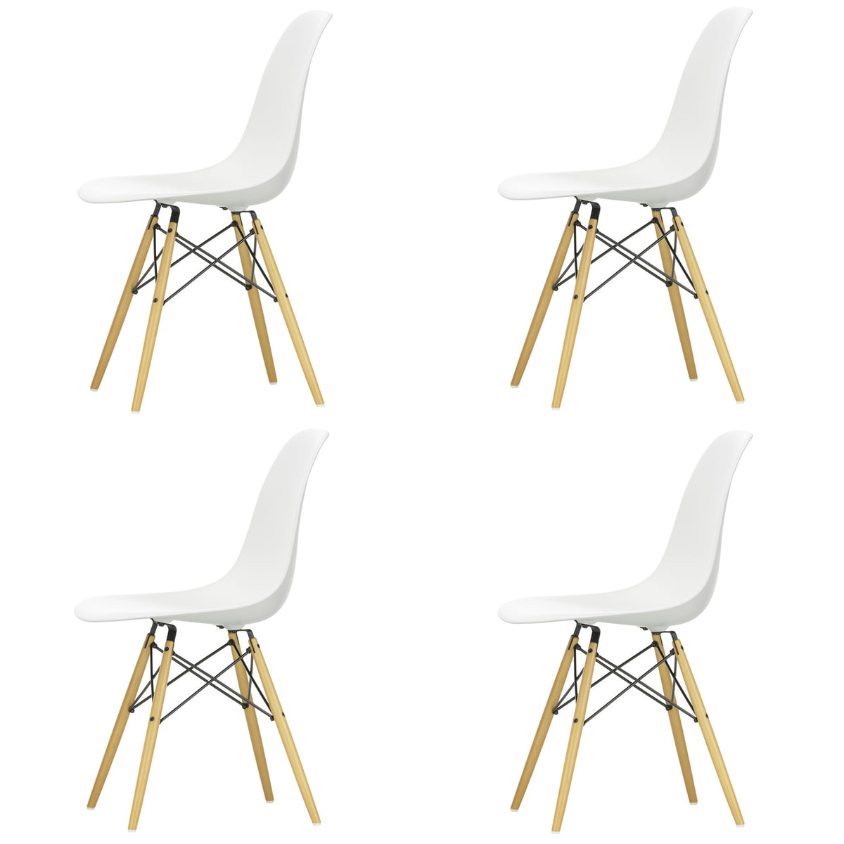 Druif Aannemelijk informeel Actie: 4x vitra - Eames plastic stoel van eames | Connox
