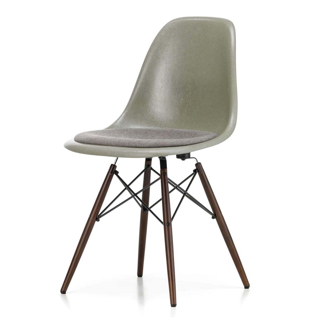 toren Pak om te zetten Metafoor Vitra - Eames glasvezel Side Chair DSW met zitkussen | Connox