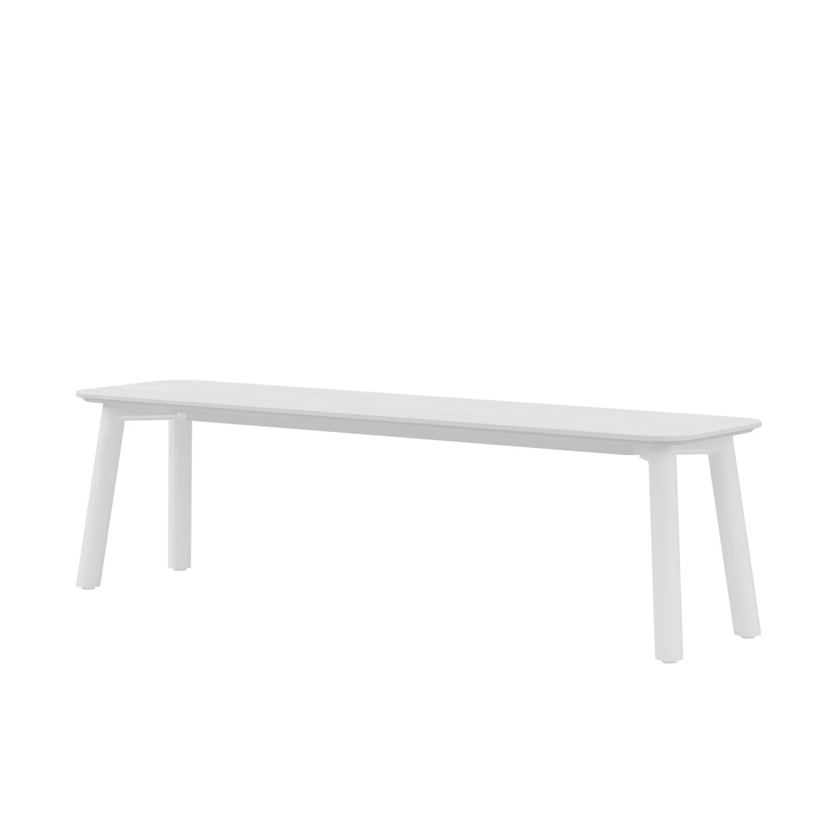 Meyer Color Bank 180 x 40 cm, essen gelakt, wit van OUT Objekte unserer Tage