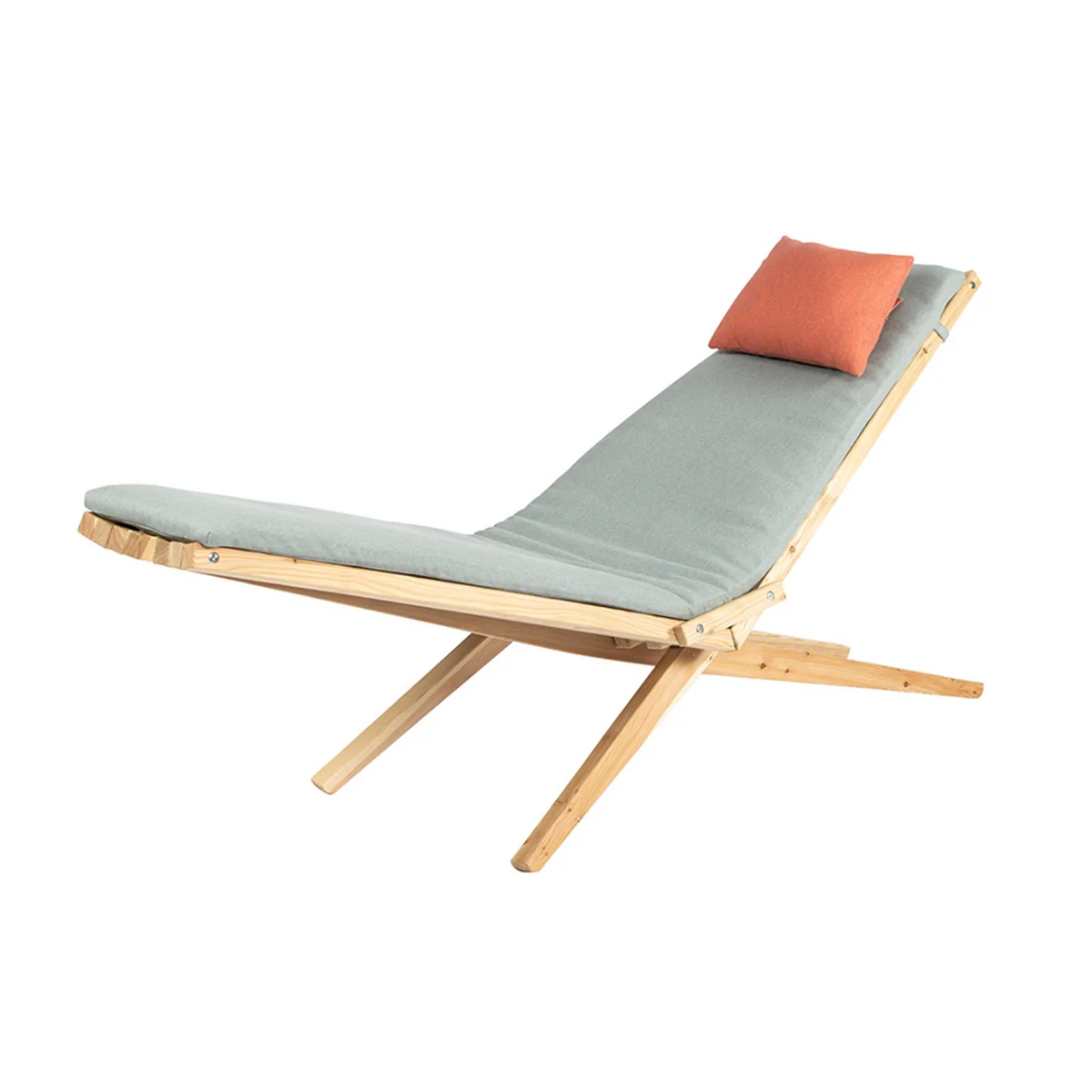 Woodlounger Outdoor incl. zitkussen, lariks van Weltevree