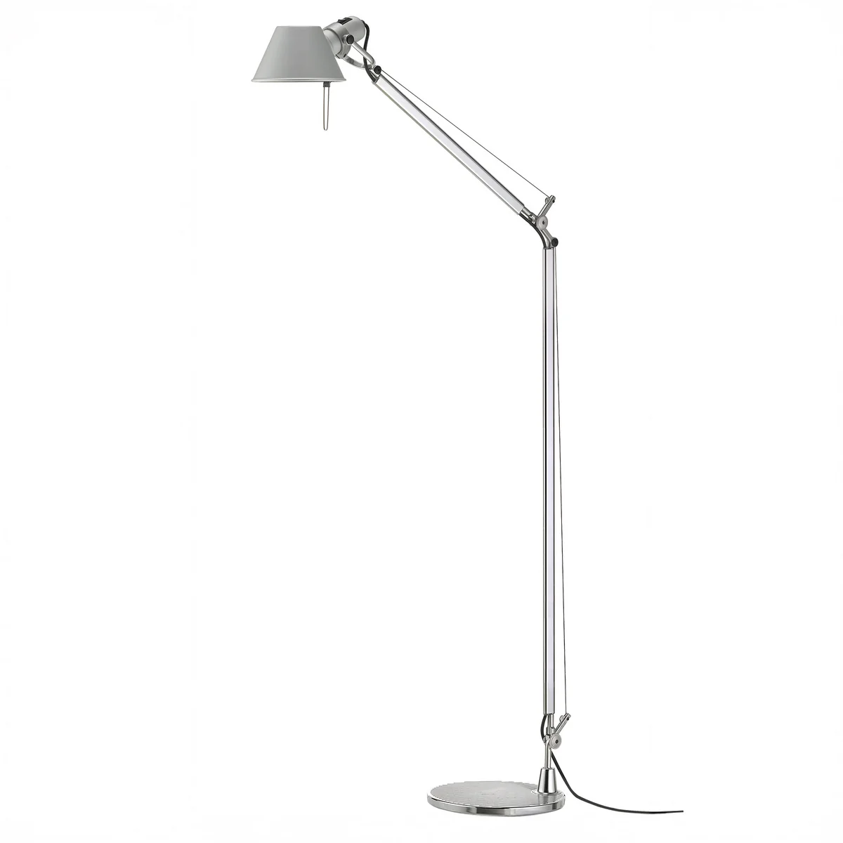 Artemide - Tolomeo Lettura leeslampje, Ø 18 cm, aluminium zilver