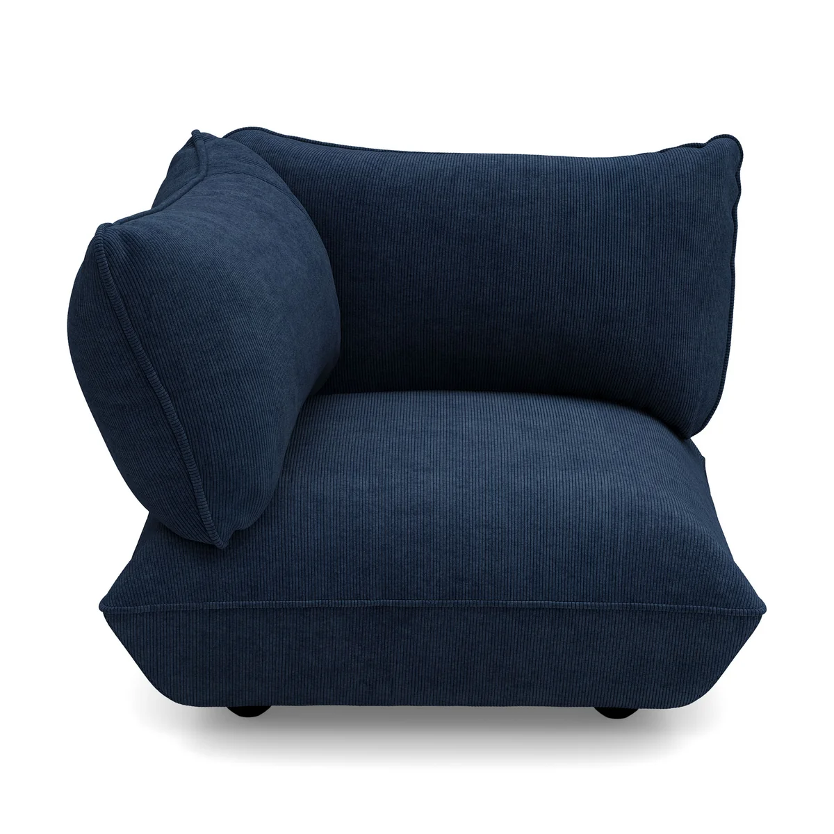 Fatboy - Sumo Hoekmodule links, diepblauw (ribfluweel)