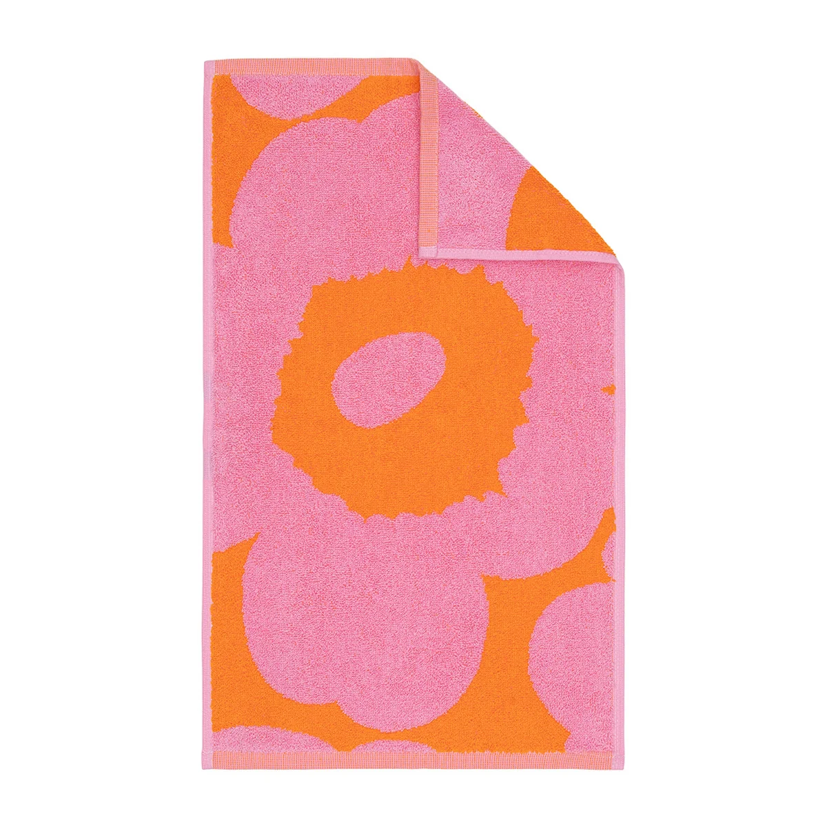 Marimekko - Unikko gastendoek, 30 x 50 cm, oranje / roze