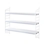 String - Pocket Wandplank, wit / wit