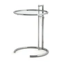 ClassiCon - Verstelbare tafel E1027, chroom / kristalglas
