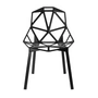 Magis - Chair One Stapelstoel, aluminium geanodiseerd zwart / zwart
