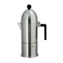 A di Alessi - La Cupola Espressomachine 9095, 15 cl, aluminium zwart