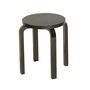 Artek - hocker E60, gelakt zwart