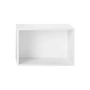 Muuto - Stacked Systeemlegbordmodule met achterwand, groot / wit