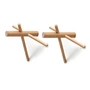Normann Copenhagen - Sticks Haak, natuurlijk, set van 2