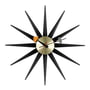 Vitra - Sunburst Clock, zwart / messing