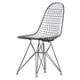 Vitra - Wire Chair DKR (H 43 cm), basic dark / zonder deksel, viltglijders (basic dark)