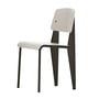 Vitra - Prouvé Standard SP chair, zwart / warm grijs, viltglijders zwart (harde vloer)