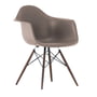 Vitra - Eames Kunststof fauteuil DAW, esdoorn donker / paarsgrijs (kunststof glijder basic dark)