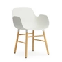 Normann Copenhagen - Form Fauteuil, eikenhouten frame / wit
