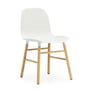 Normann Copenhagen - Form Chair, houten poten, eiken / wit