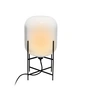 Pulpo - Oda Lamp, klein, ondoorzichtig wit / zwarte voet