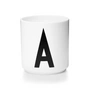 Design Letters - AJ Porseleinen beker A, wit
