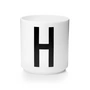 Design Letters - AJ Porseleinen beker H, wit