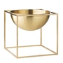 Audo - Kubus Bowl , groot, verguld