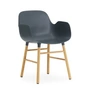 Normann Copenhagen - Form Fauteuil, eikenhouten frame / blauw