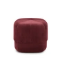 Normann Copenhagen - Circus Poef klein, donkerrood velours