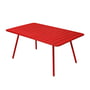 Fermob - Luxembourg Tafel, rechthoekig, 165 x 100 cm, klaproos rood