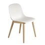 Muuto - Fiber Side Chair Wood Basis, eiken / wit
