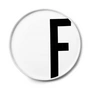 Design Letters - AJ Porseleinen plaat F
