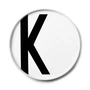 Design Letters - AJ Porseleinen plaat K