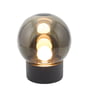 Pulpo - Boule Small Tafellamp, rookgrijs / rookgrijs / stopcontact zwart