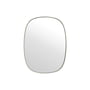 Muuto - Framed Mirror , klein, grijs / helder glas