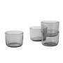 Muuto - Corky glas (set van 4), laag, grijs