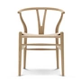 Carl Hansen - CH24 Wishbone Chair , eiken gezeept / vlechtwerk naturel