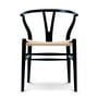 Carl Hansen - CH24 Wishbone Chair , zwart beuken / vlechtwerk naturel