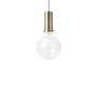 Ferm Living - Lage socket hangerarmatuur, messing