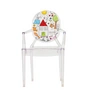 Kartell - Lou Lou Ghost kinderstoel, transparant / schets