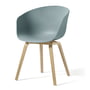 Hay - About A Chair AAC 22, gezeept eiken / stoffig blauw 2. 0