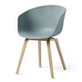 Hay - About A Chair AAC 22, eiken gelakt / stofblauw 2. 0