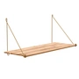 We Do Wood - Loop Shelf , Bamboe / Messing