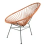 Acapulco Design - Acapulco Chair, leer cognac / zwart