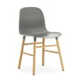 Normann Copenhagen - Form Chair, houten poten, eiken / grijs