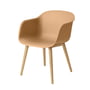 Muuto - Fiber Chair Wood Base, eik / oker gerecycled
