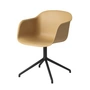 Muuto - Fiber Chair Swivel Base , zwart / oker