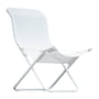 Fiam - Fiesta Easy Chair, aluminium wit/wit
