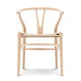 Carl Hansen - CH24 Wishbone Chair , gezeepte beuk / vlechtwerk naturel