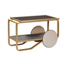 Artek - 901 thee trolley, zwart linoleum