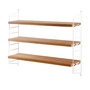 String - Pocket Wandplank, eiken / wit
